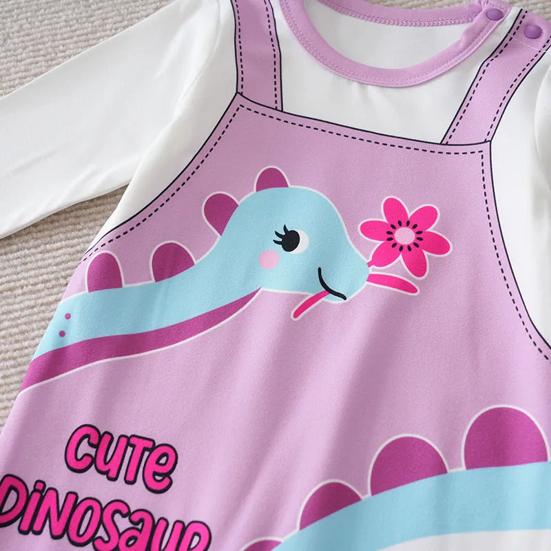 Purple Dinosaur Jumpsuit