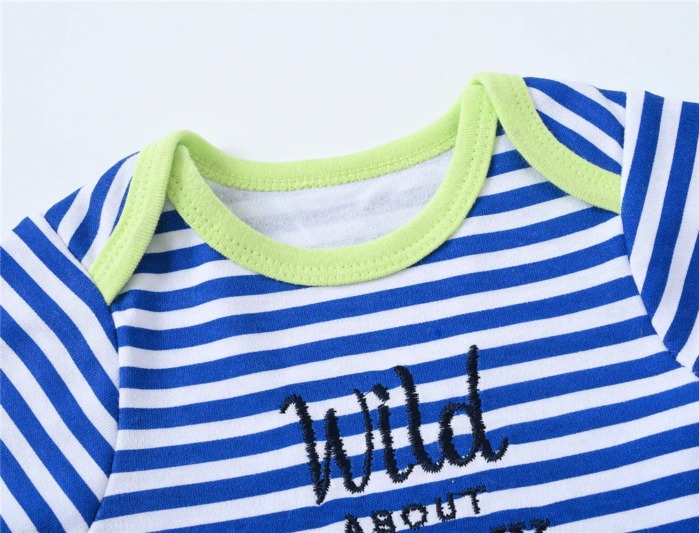 Newborn Baby Boy Bodysuit - 3 Pcs