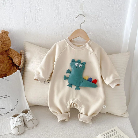 Dinosaur Rompers Infant Long Sleeve Jumpsuit