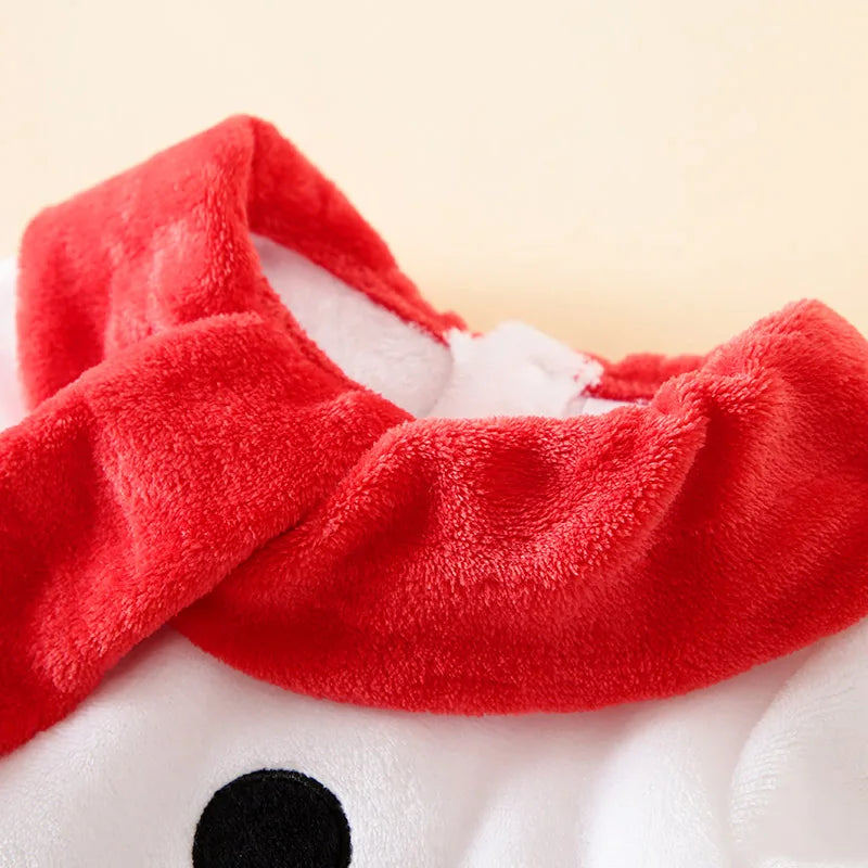 Baby Romper Winter cosplay snowman Loose plush long sleeve