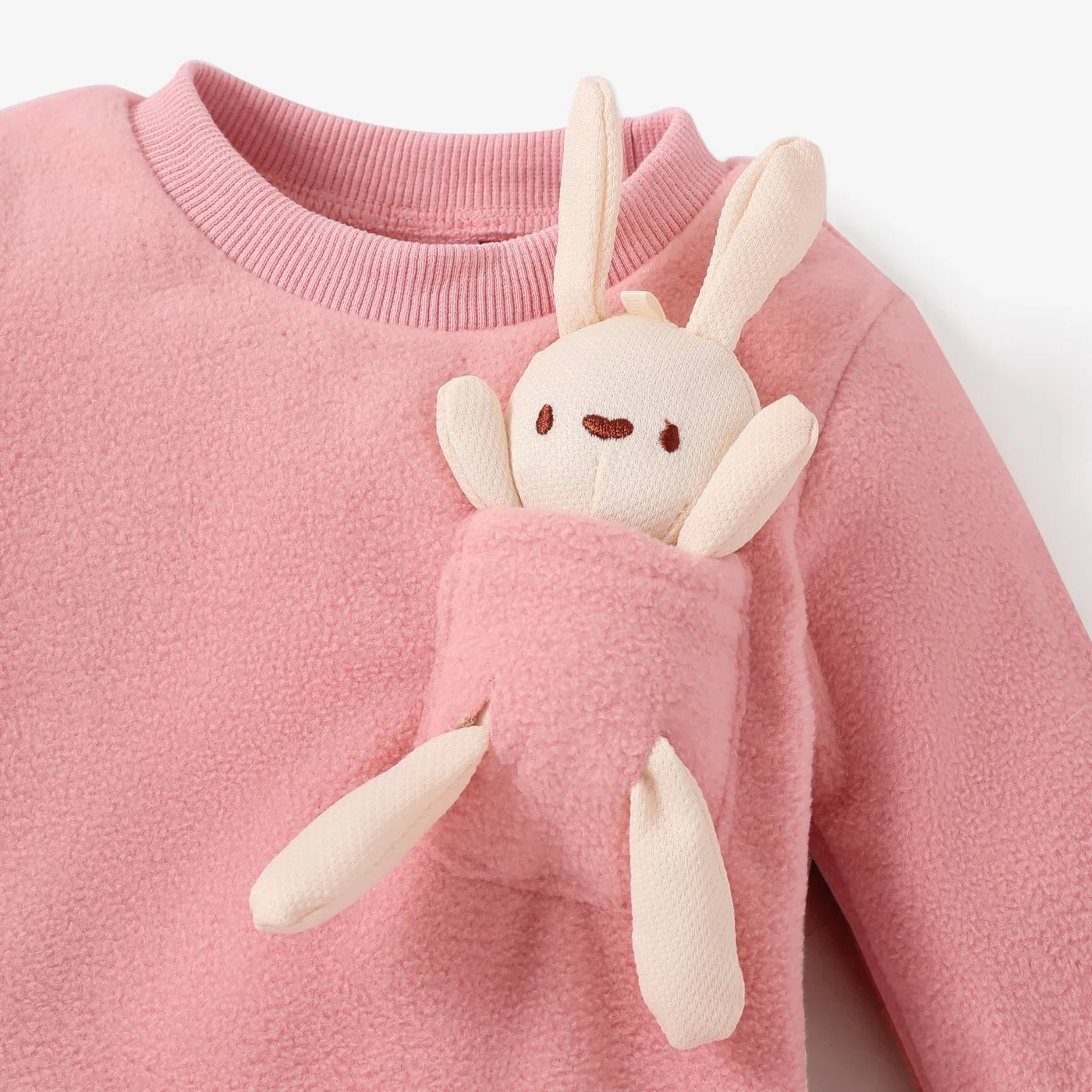 Long Sleeve Jumpsuit - Hyper-Tactile 3D Rabbit Pattern