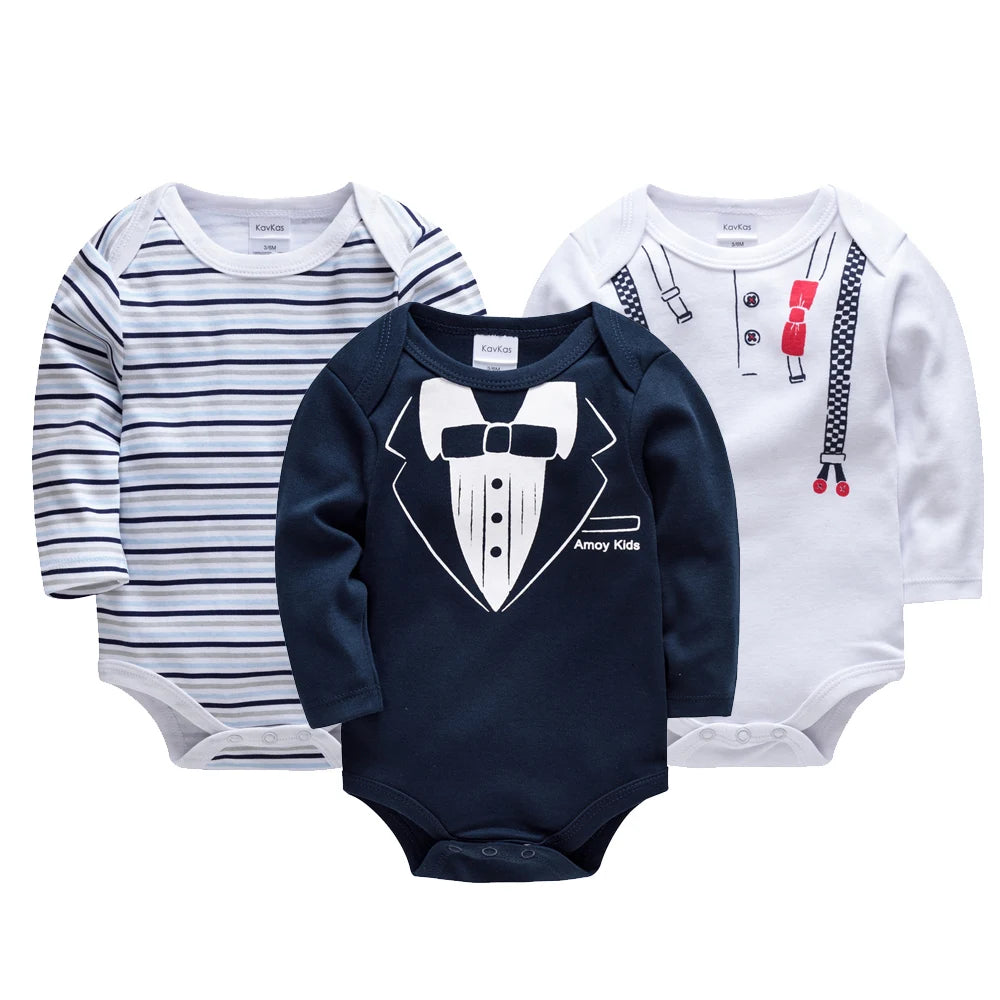 Baby Boys Bodysuit -  3 PCS