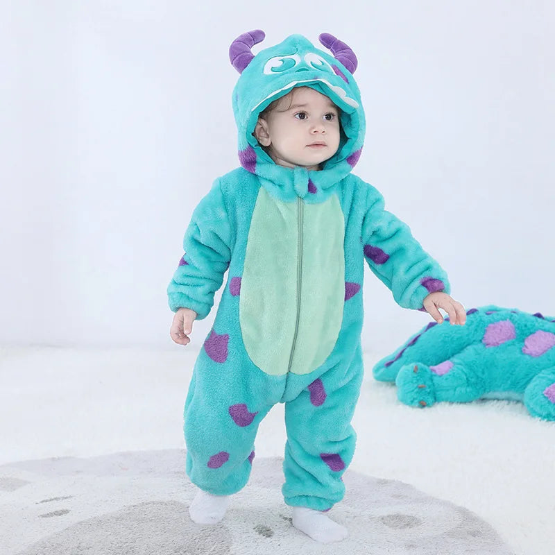 Romper Blue Warm Onesie Outfit לפעוטות